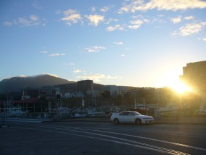 Mount Wellington at sunset